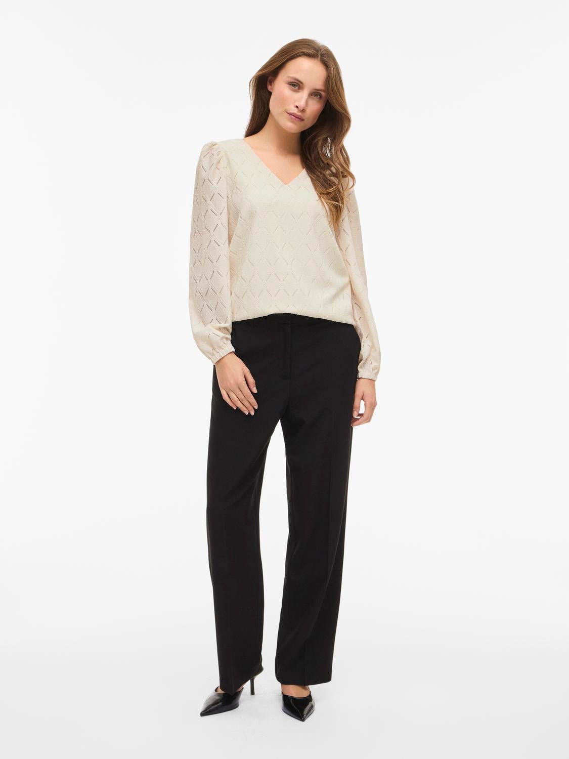 VIFERO Top - Birch - VERO MODA & VILA Bergvik